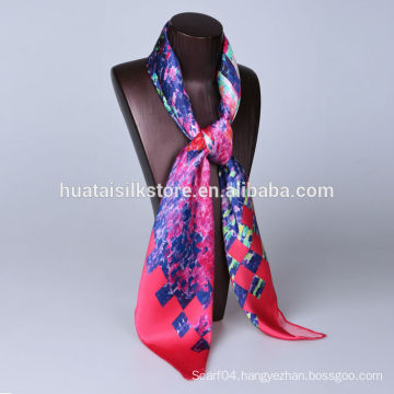No MOQ digital print silk scarf factory in hangzhou china